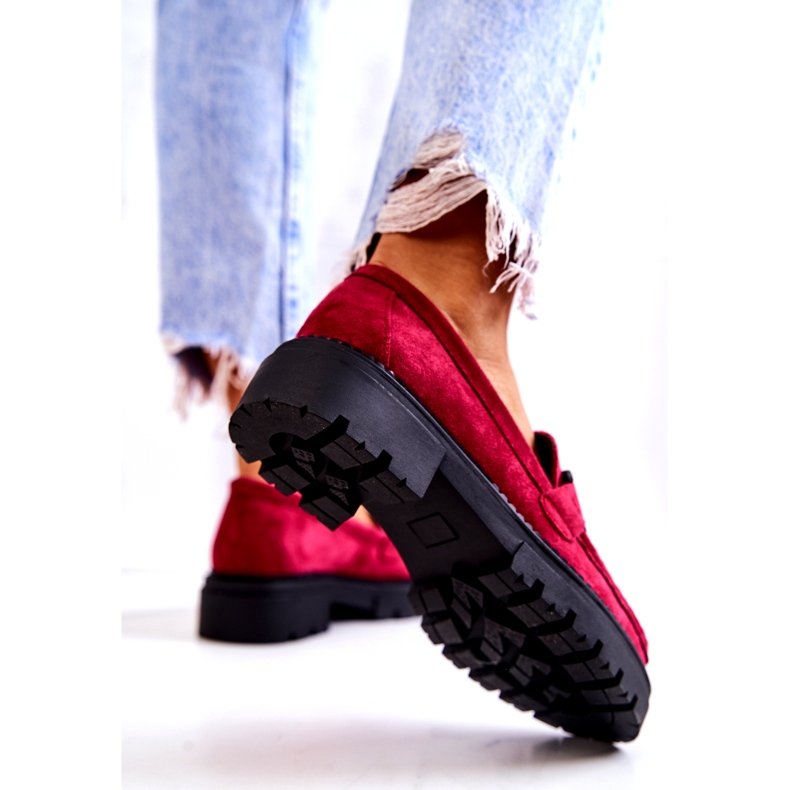 PL5 Velúr cipők La.Fi dekorációval Fukszia Laurene piros rózsaszín kék 1