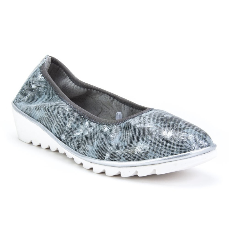 Bőr cipő Filippo DP046 / 18 Gr Fl szürke kék 1