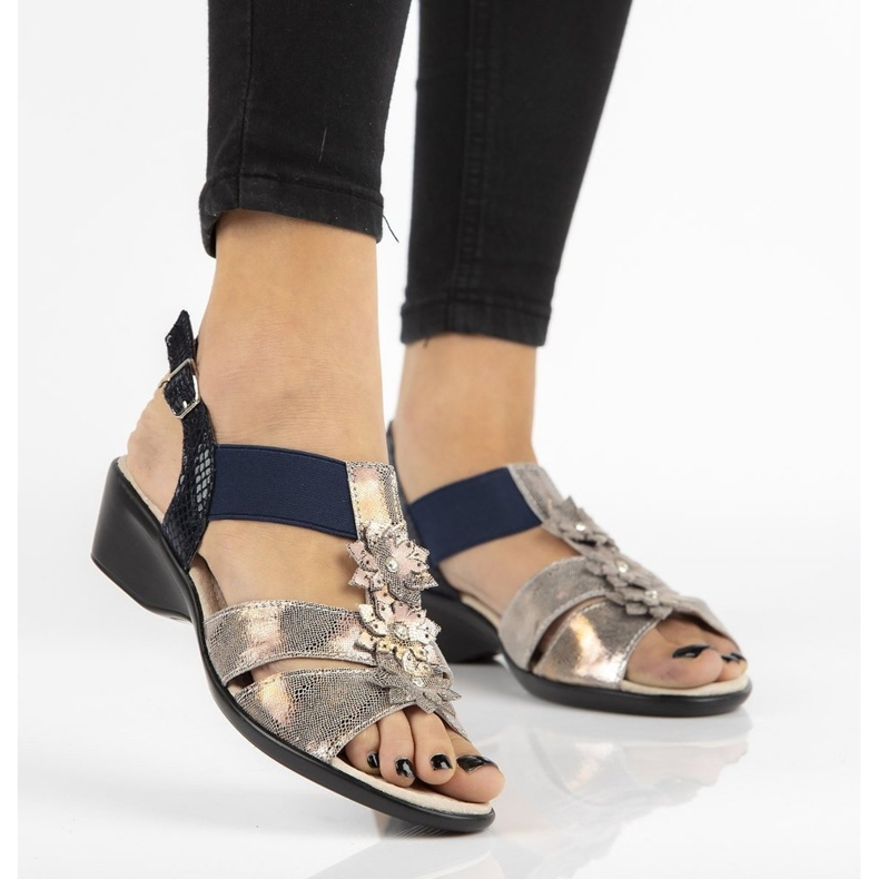 Filippo DS062 / 18 Copper Réz szandál sötétkék sokszínű 1