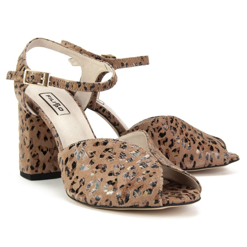 Filippo 1449 Panterka szandál bézs 2