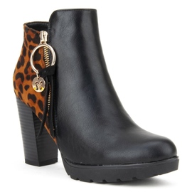 Filippo DBT1007 / 19 Bk Br fekete barna csizma 1