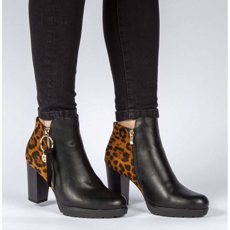 Filippo DBT1007 / 19 Bk Br fekete barna csizma 2