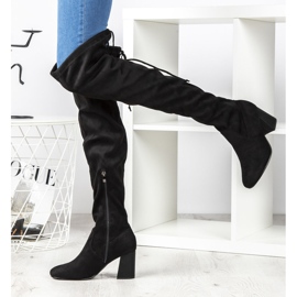 Filippo DKZ1029 / 19 Bk Fekete csizma ezüst szürke 2