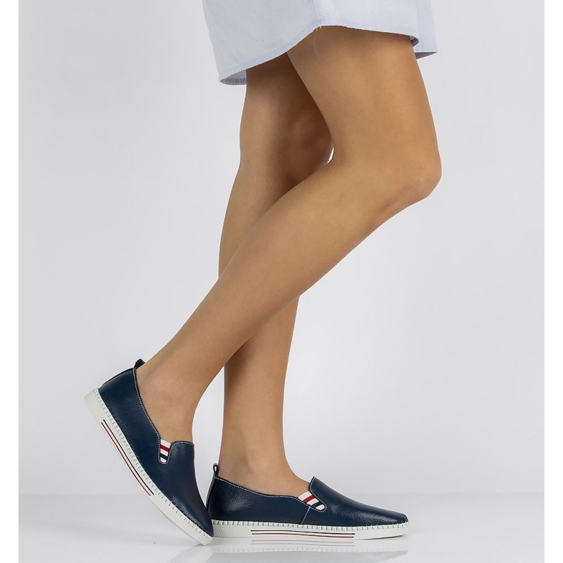 Bőr cipő FILIPPO DP066 / 20 Nv sötétkék 2