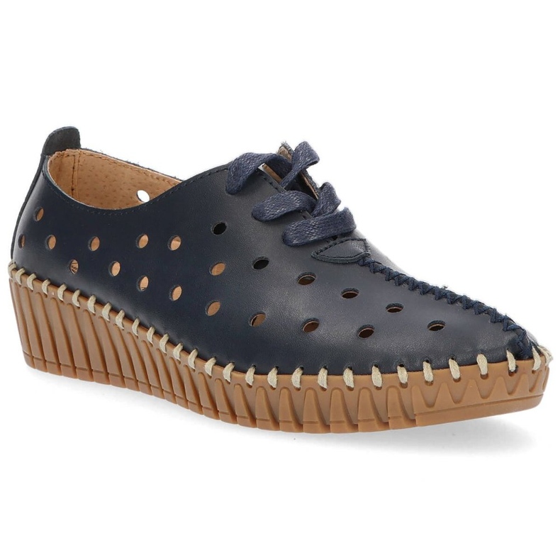 Bőr cipő Filippo DP1230 / 20 Nv sötétkék 2