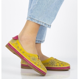 Bőr cipő Filippo DP1224 / 20 Yl Yellow sárga 1