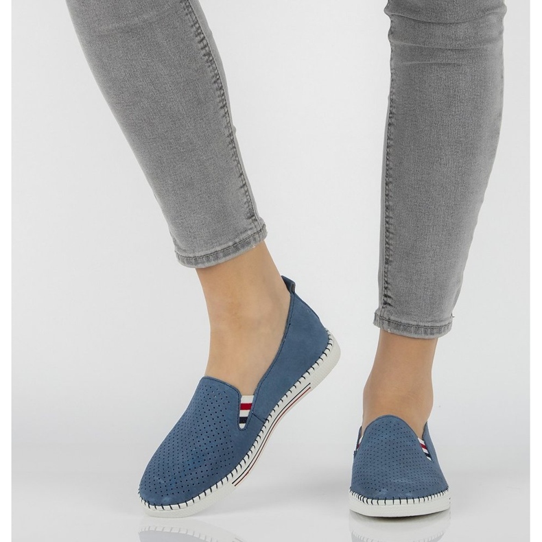 Bőr cipő FILIPPO DP1272 / 20 Bl kék 1