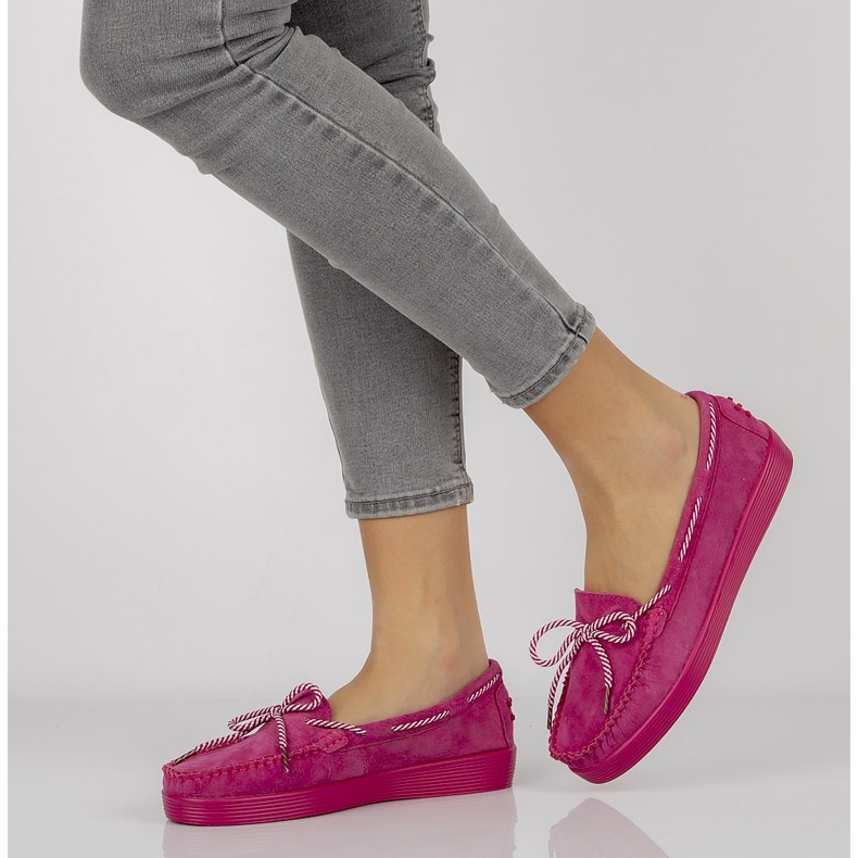 Bőr cipő Filippo DP1200 / 20 Fh rózsaszín ibolya 1 Bőr cipő Filippo DP1200 / 20 Fh rózsaszín ibolya 1