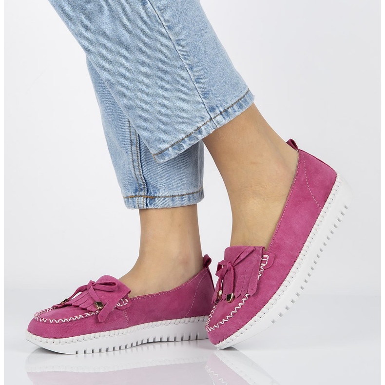 Bőr cipő Filippo DP021 / 20 Fh rózsaszín 1