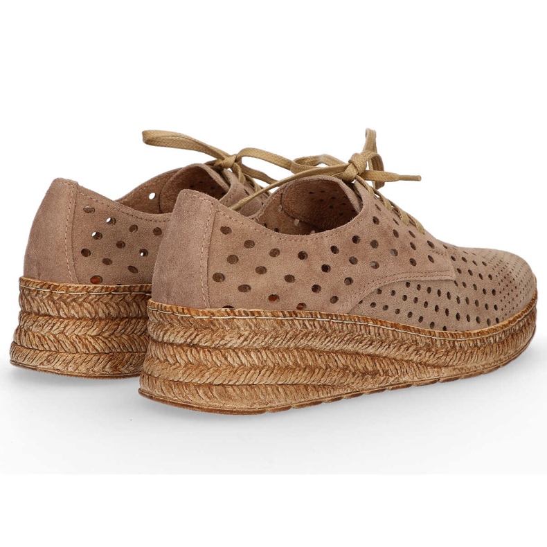 Filippo 20071 Velour Taupe cipő barna 2