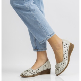 Bőr cipő Filippo DP752 / 20 Si ezüst 2