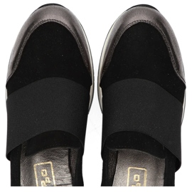 Cipők Filippo 018 fekete velúr / nikkel ezüst 1