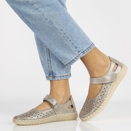 Bőr cipő Filippo DP1262 / 20 Si ezüst 1