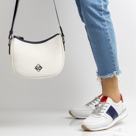 Bőr cipő Filippo DP1265 / 20 Wh Nv fehér sötétkék sárga 1 Bőr cipő Filippo DP1265 / 20 Wh Nv fehér sötétkék sárga 1