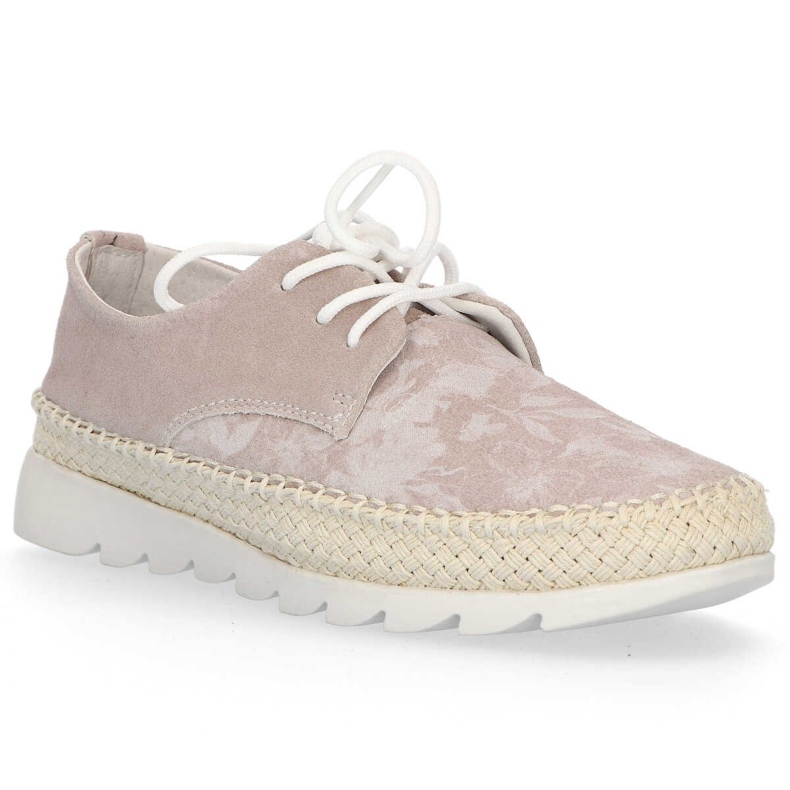 Bőr cipő Filippo DP701 / 20 Legyen bézs 2