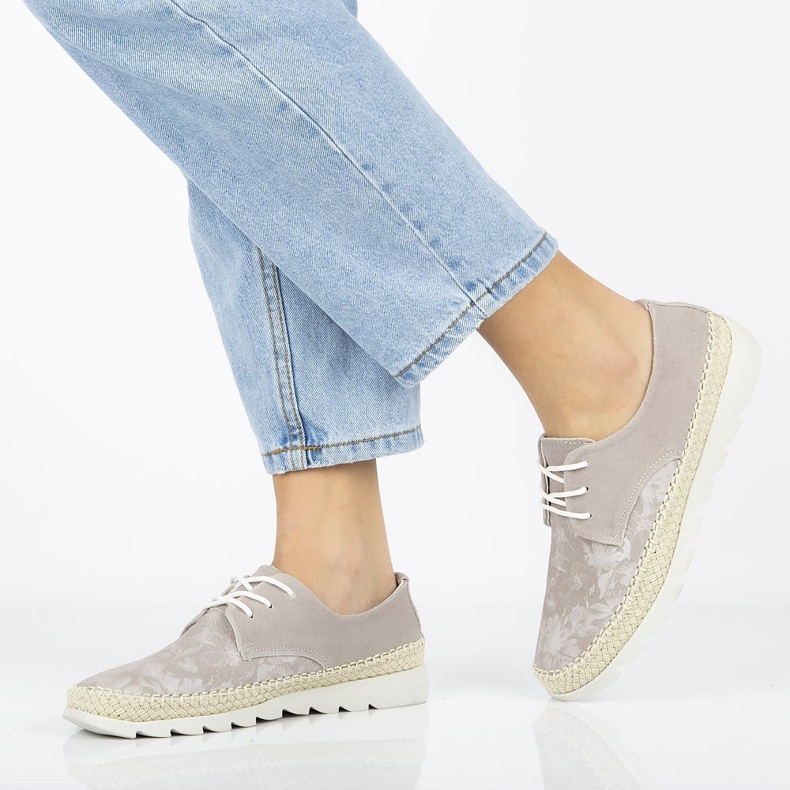 Bőr cipő Filippo DP701 / 20 Legyen bézs 1