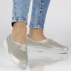 Filippo DP1400 / 20 Si Silver cipő khaki ezüst szürke zöld 1