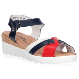 Filippo DS1273 / 20 Nv Rd Navy Red szandál fehér piros sötétkék 1 Filippo DS1273 / 20 Nv Rd Navy Red szandál fehér piros sötétkék 1