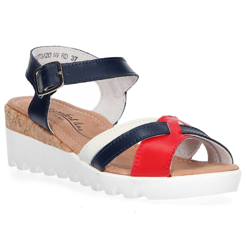 Filippo DS1273 / 20 Nv Rd Navy Red szandál fehér piros sötétkék 1 Filippo DS1273 / 20 Nv Rd Navy Red szandál fehér piros sötétkék 1