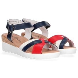 Filippo DS1273 / 20 Nv Rd Navy Red szandál fehér piros sötétkék 2