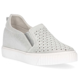 Bőr cipő Filippo DP1398 / 20 Si ezüst 2