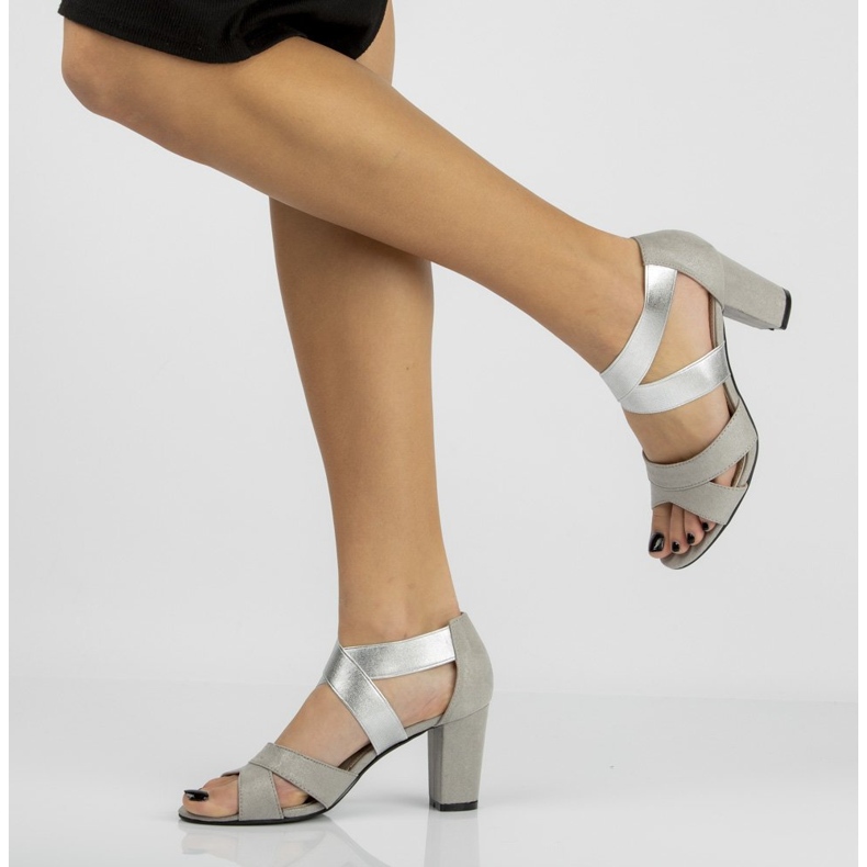 Filippo DS776 / 20 Si Silver szandál ezüst szürke 1
