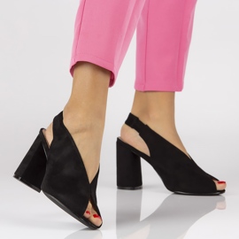 Filippo DS1292 / 20 Bk Fekete szandál 1