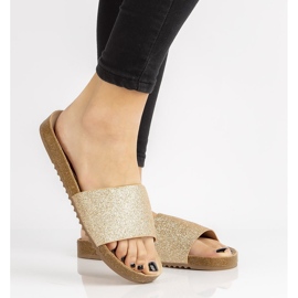 Filippo DK1373 / 20 Go Gold papucs aranysárga 2