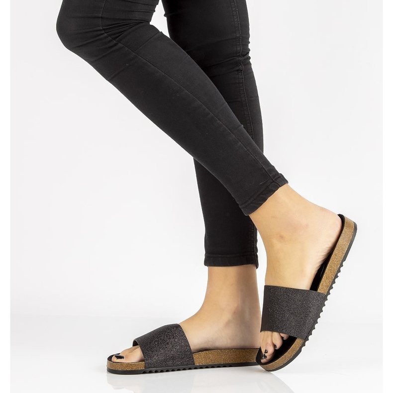 Filippo DK1373 / 20 Bk Fekete papucs 1