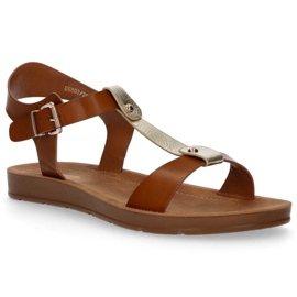 Filippo DS105 / 20 Br barna szandál sárga 1