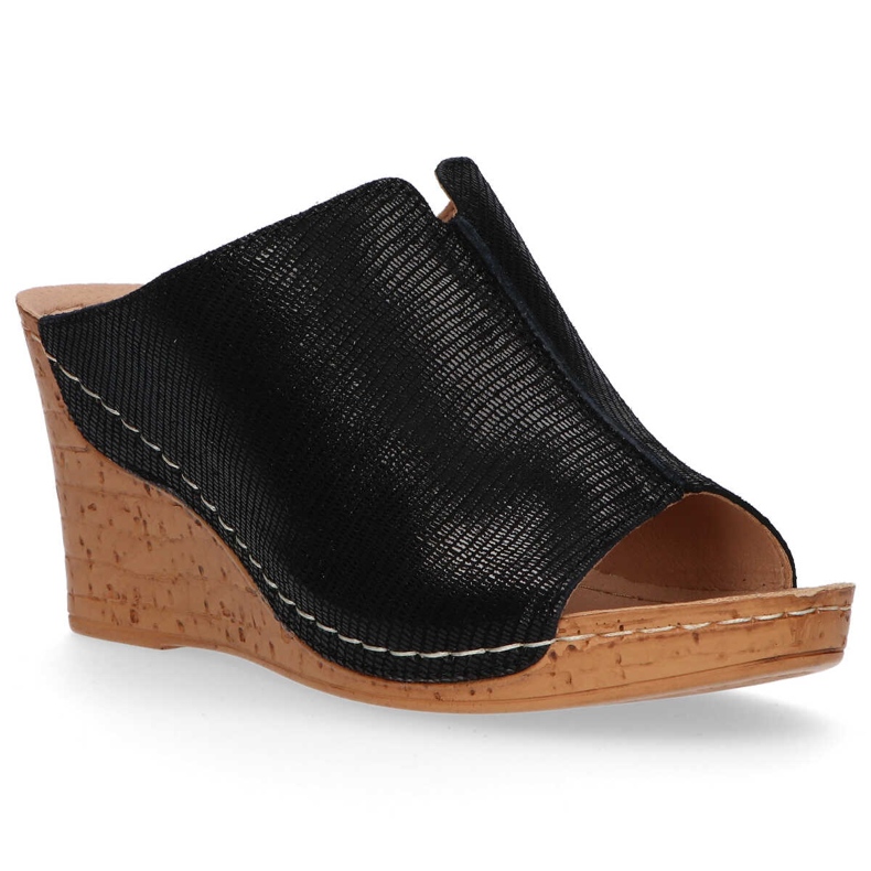 Bőr papucs Filippo DK786 / 20 Bk fekete 2