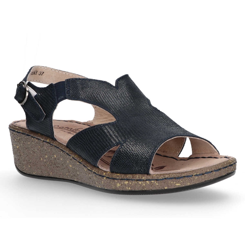 Bőr szandál Filippo DS097 / 18 Nv sötétkék 1