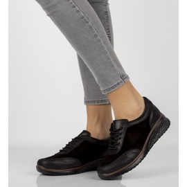 Bőr cipő Filippo DP1509 / 20 Bk fekete 2