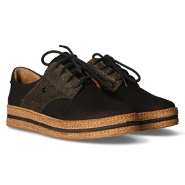 Bőr cipő Filippo 10123 fekete 1