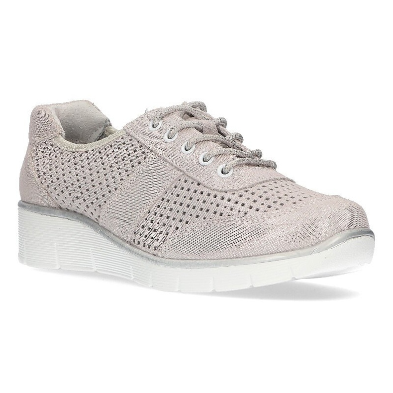 Bőr cipő Filippo DP028 / 21 Si ezüst fűzős 1