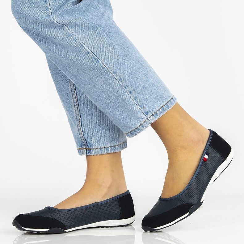 Bőr cipő Filippo DP142 / 21 Nv sötétkék 2