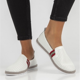 Bőr cipő Filippo DP2309 / 21 Wh fehér 1