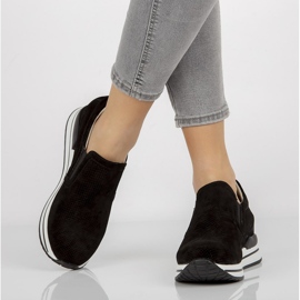 Bőr tornacipő Filippo DP1512 / 21 Bk fekete 1