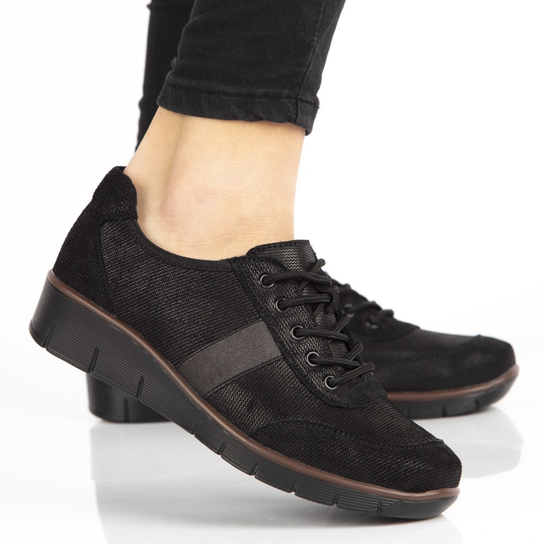 Bőr cipő Filippo DP028 / 21 Bk fekete 1