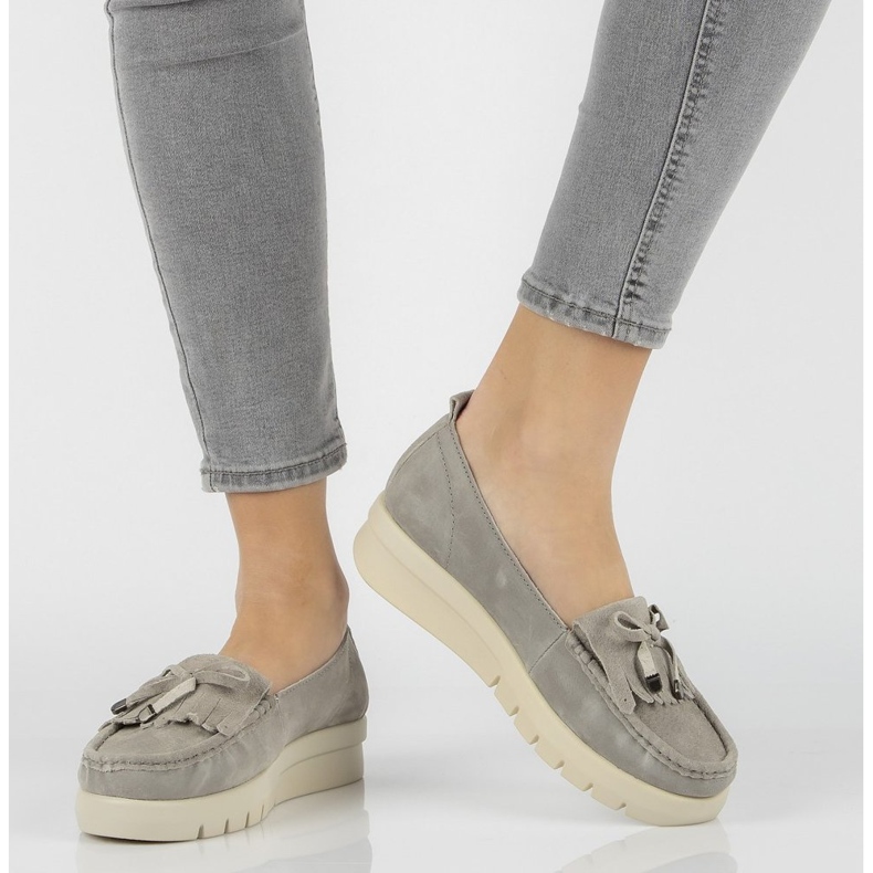 Bőr naplopók Filippo DP2030 / 21 Gr szürke 2