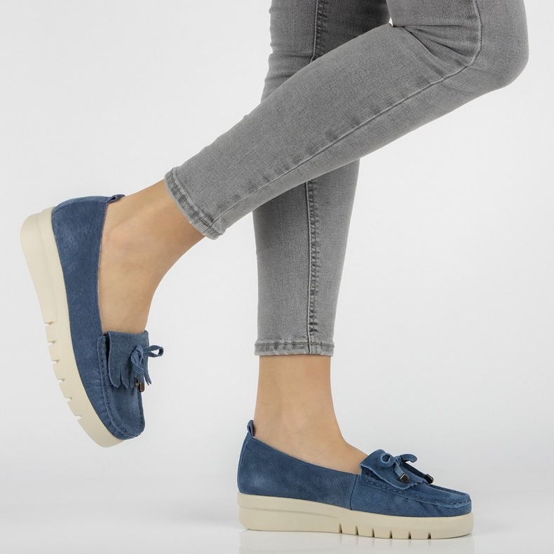 Bőr naplopók Filippo DP2030 / 21 Bl kék 1