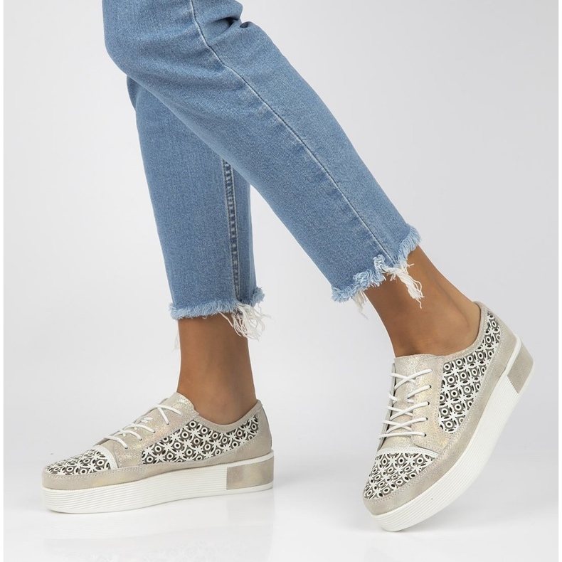 Bőr cipő FILIPPO DP2026 / 21 Go golden aranysárga 2