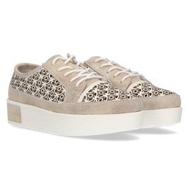 Bőr cipő FILIPPO DP2026 / 21 Go golden aranysárga 1