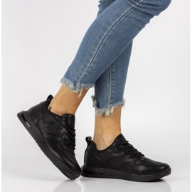 Bőr sportcipő Filippo DP2017 / 21 Bk fekete 1