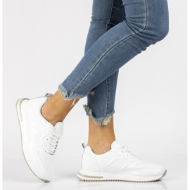 Bőr sportcipő Filippo DP2017 / 21 Wh fehér 1