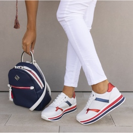 Bőr tornacipő Filippo DP2004 / 21 Wh fehér 1