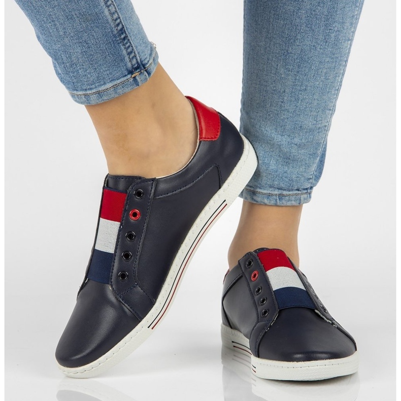 Bőr cipő Filippo DP2155 / 21 Nv sötétkék 1