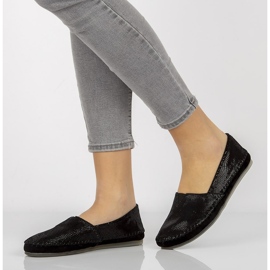 Bőr balerinák Filippo DP031 / 21 Bk fekete 2