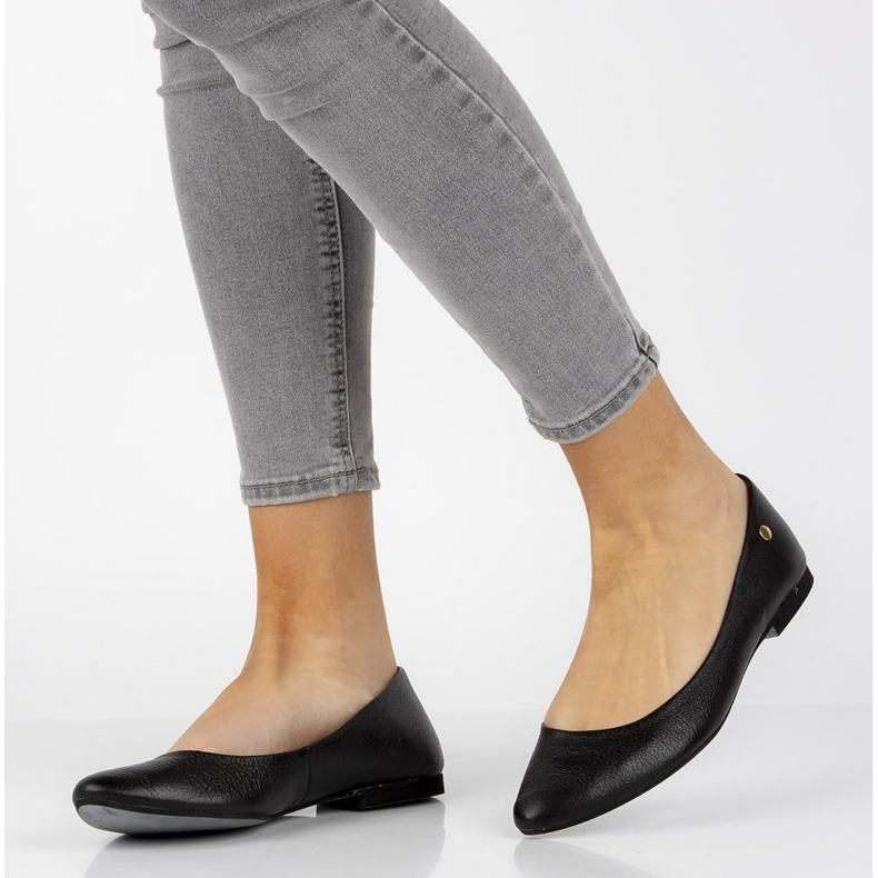 Bőr Filippo 04100 balerina fekete 1