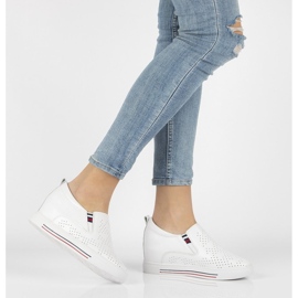 Bőr cipő Filippo DP1356 / 21 Wh fehér 1